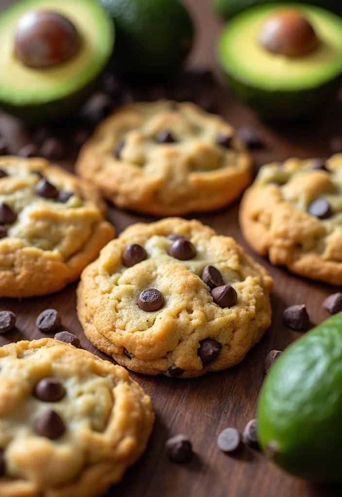 10 Avocado Dessert Recipes Creamy and Surprising - 3. Avocado Chocolate Chip Cookies