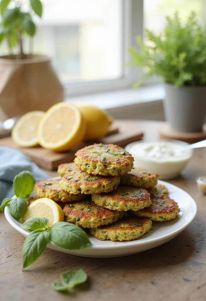 10 Basil Dinner Recipes Fresh and Aromatic - 10. Basil and Zucchini Fritters