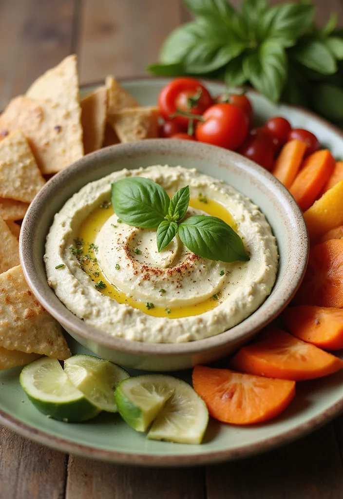 10 Basil Dinner Recipes Fresh and Aromatic - 6. Basil Hummus