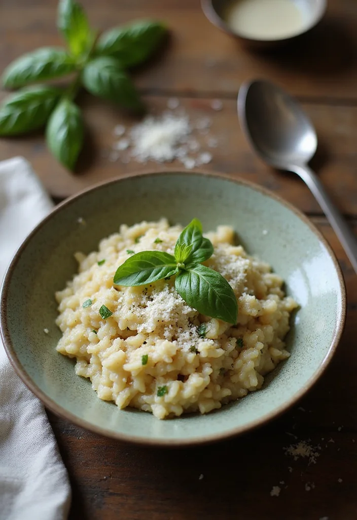 10 Basil Dinner Recipes Fresh and Aromatic - 7. Basil Infused Risotto