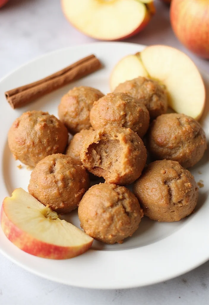 10 Cheap Dessert Recipes for Budget Friendly Treats - 6. Apple Cinnamon Energy Bites