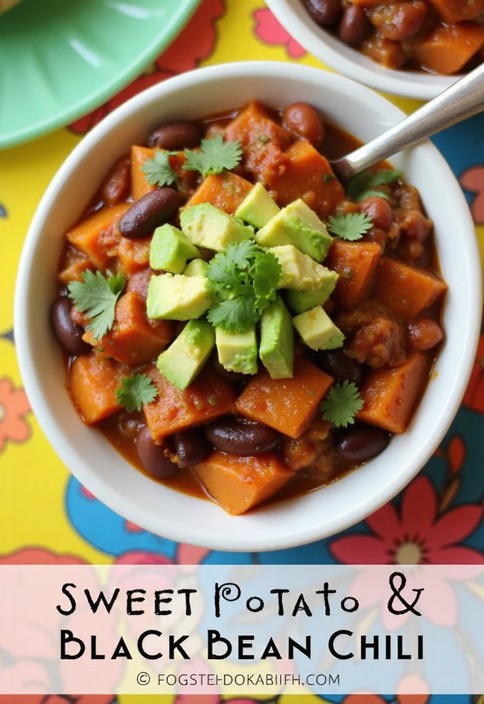 10 Dump and Go Crockpot Dinner Recipes for Busy Families - 7. Sweet Potato and Black Bean Chili