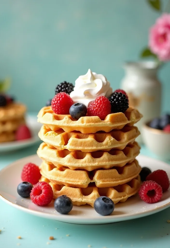 10 Eggless Keto Breakfast Recipes for Easy Mornings - 6. Coconut Flour Waffles