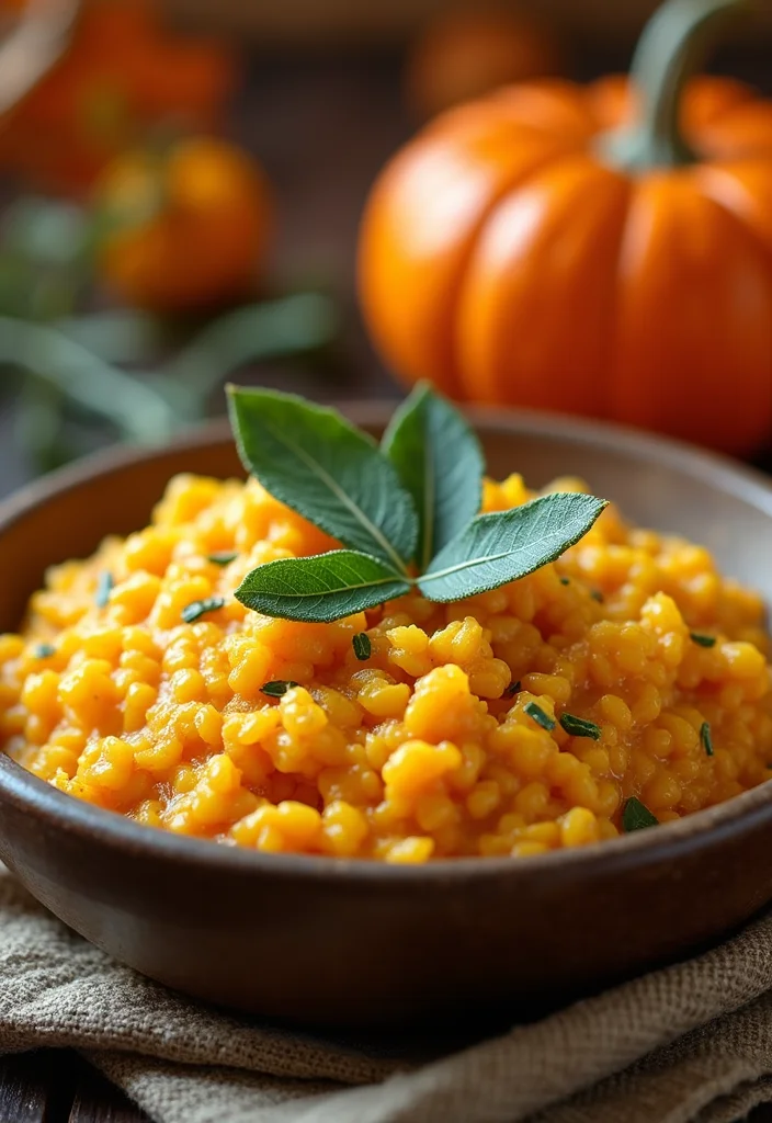 10 Fall Crockpot Dinner Recipes Warm and Easy - 1. Creamy Pumpkin Risotto