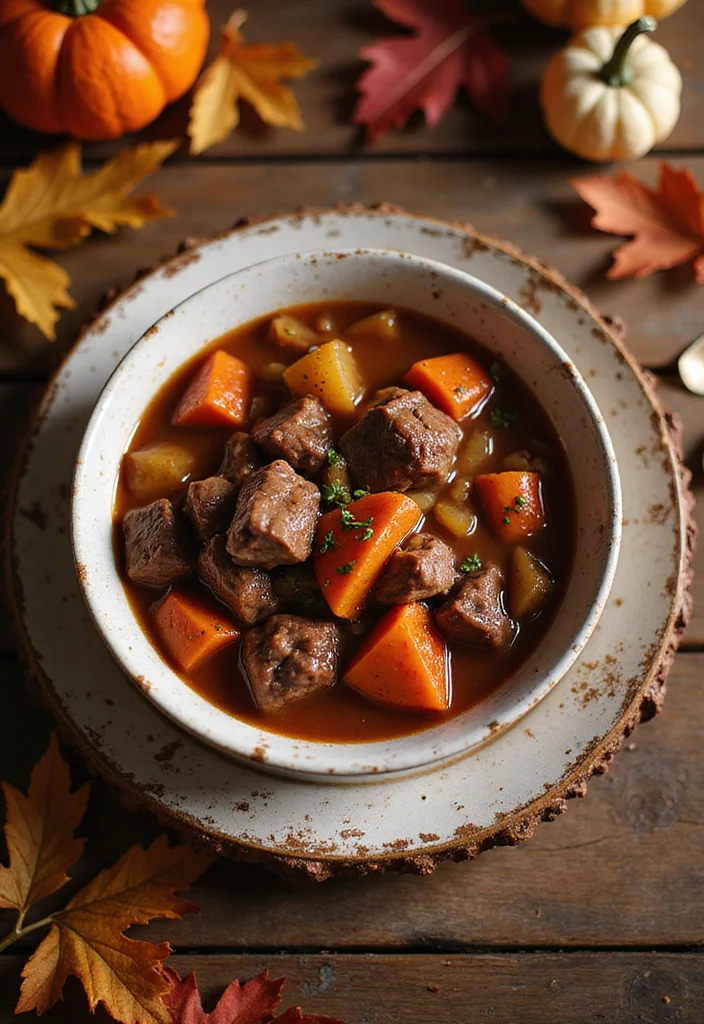 10 Fall Crockpot Dinner Recipes Warm and Easy - 2. Hearty Beef Stew