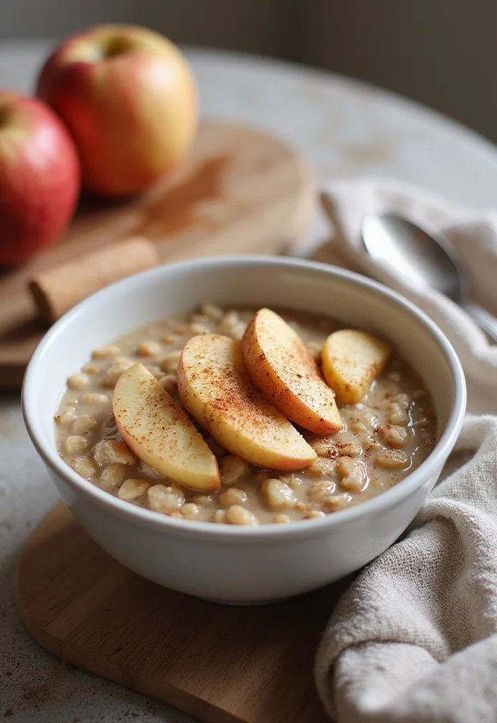 10 Fall Crockpot Dinner Recipes Warm and Easy - 3. Apple Cinnamon Oatmeal