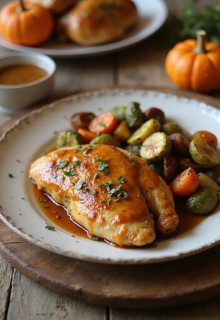 10 Fall Crockpot Dinner Recipes Warm and Easy - 6. Maple Mustard Glazed Chicken