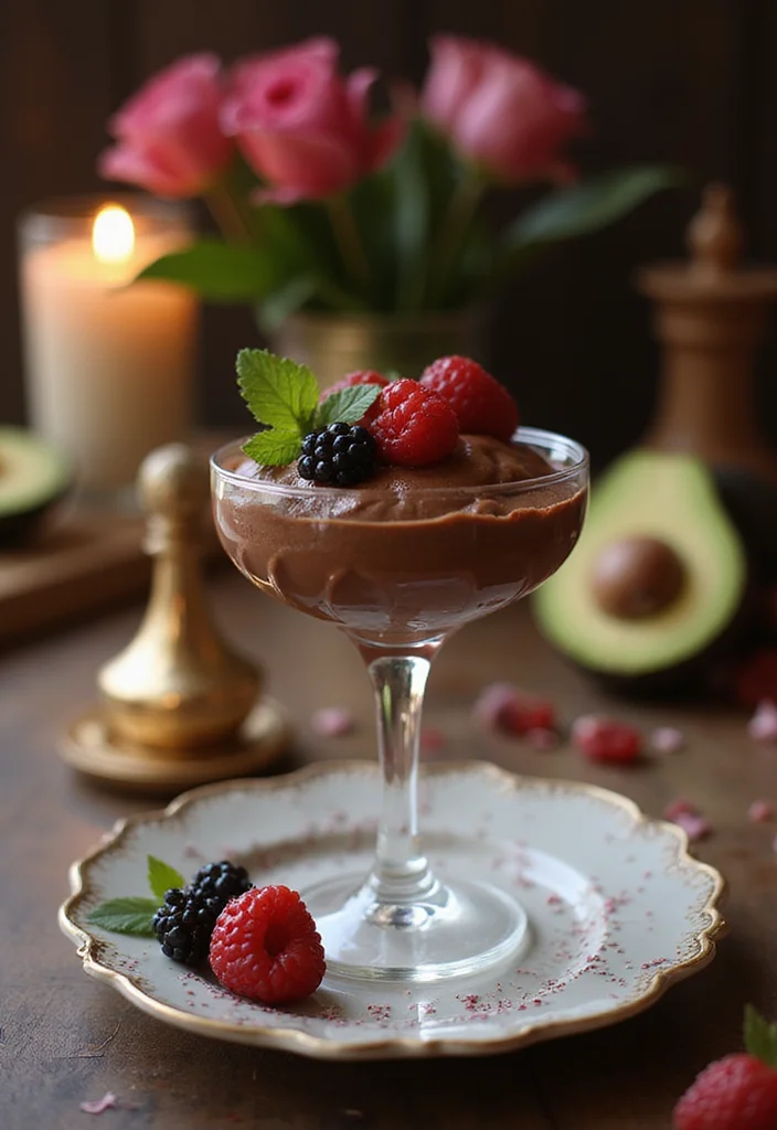 10 Fancy Keto Dinner Recipes for Special Nights - 10. Chocolate Avocado Mousse
