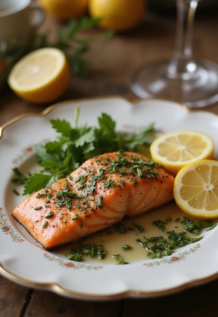 10 Fancy Keto Dinner Recipes for Special Nights - 3. Herb-Crusted Salmon with Lemon Butter