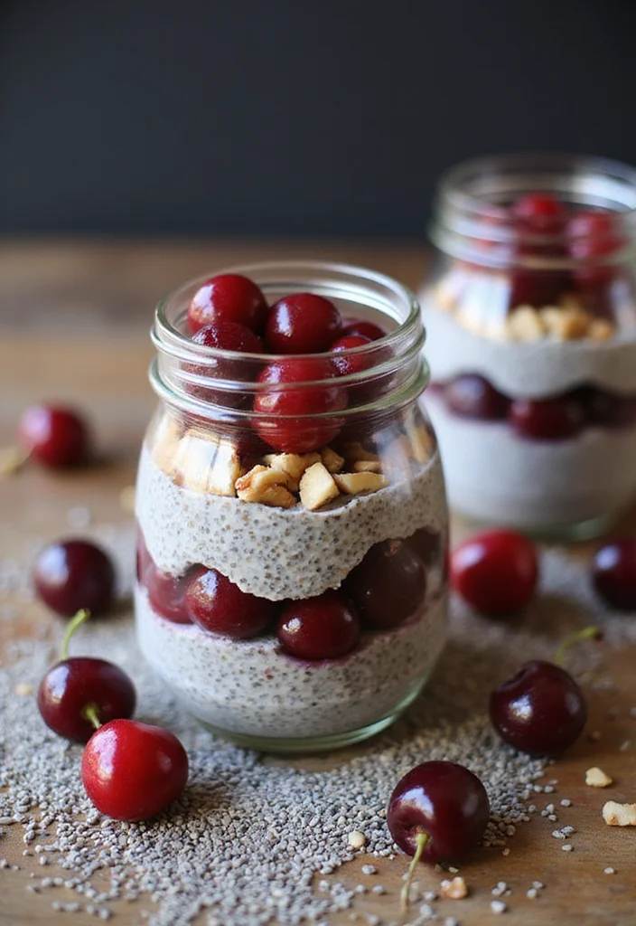 10 Healthy Cherry Recipes: Fresh and Simple - 2. Cherry Chia Seed Pudding