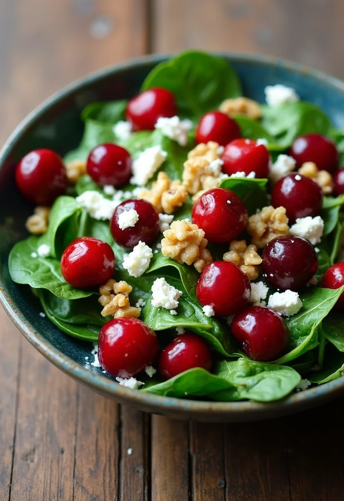 10 Healthy Cherry Recipes: Fresh and Simple - 3. Cherry Spinach Salad