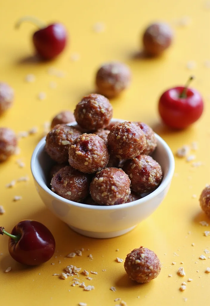 10 Healthy Cherry Recipes: Fresh and Simple - 6. Cherry Energy Bites