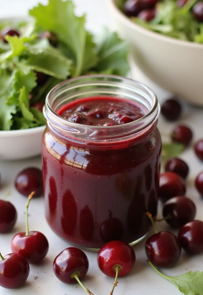 10 Healthy Cherry Recipes: Fresh and Simple - 9. Cherry Salad Dressing