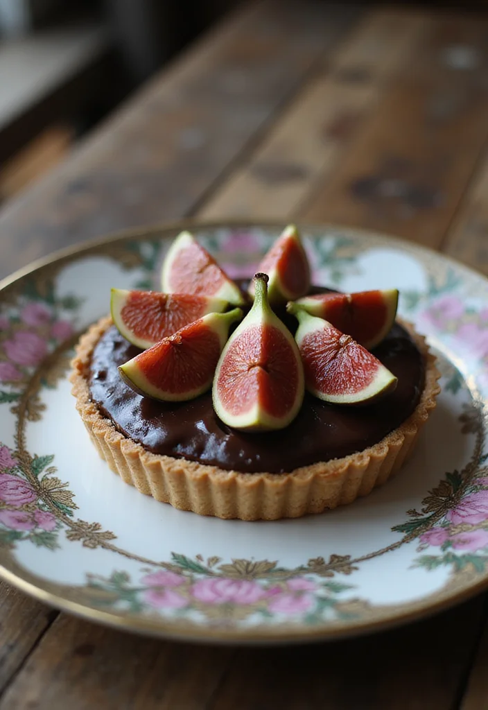 10 Healthy Fig Recipes for Seasonal Eating - 5. Fig and Dark Chocolate Tart