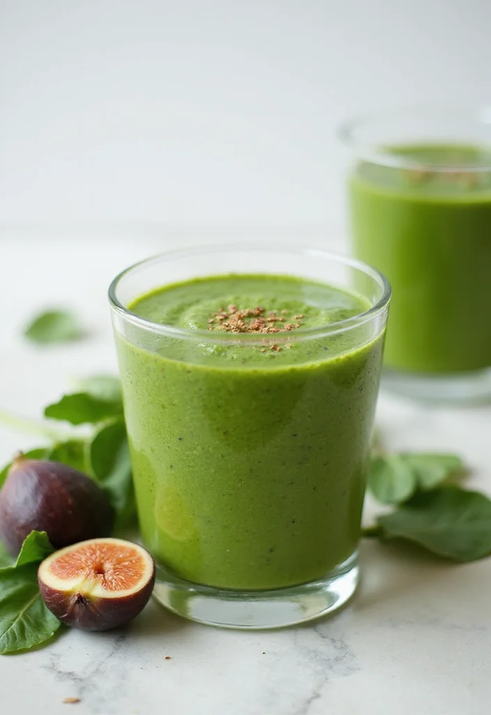 10 Healthy Fig Recipes for Seasonal Eating - 6. Fig and Spinach Smoothie