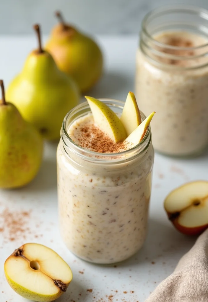 10 Healthy Pear Recipes Light and Flavorful - 1. Cinnamon Pear Overnight Oats
