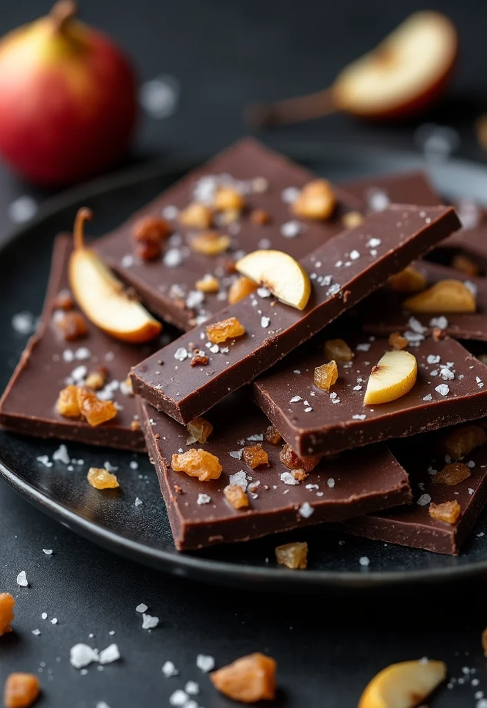 10 Healthy Pear Recipes Light and Flavorful - 10. Pear and Dark Chocolate Bark
