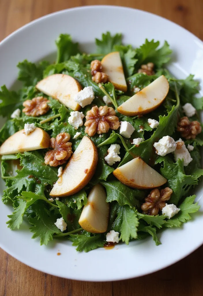 10 Healthy Pear Recipes Light and Flavorful - 2. Pear and Walnut Salad