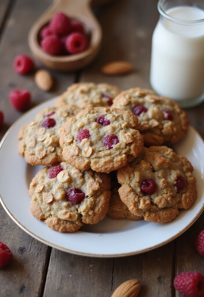 10 Healthy Raspberry Recipes Bright and Nutritious - 3. Healthy Raspberry Oatmeal Cookies