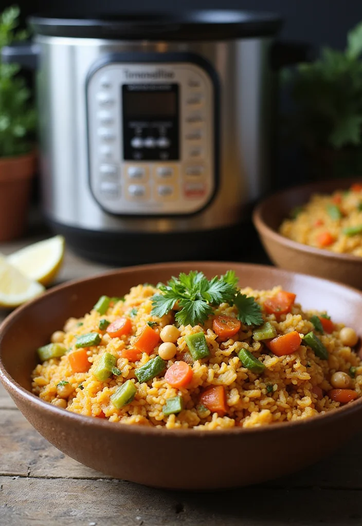 10 Healthy Rice Cooker Recipes Easy and Hands Off - 7. Mediterranean Chickpea Rice