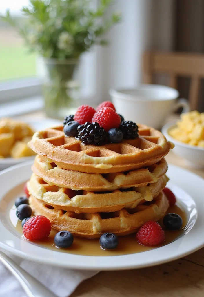 10 Healthy Sourdough Recipes Better for You - 7. Sourdough Waffles