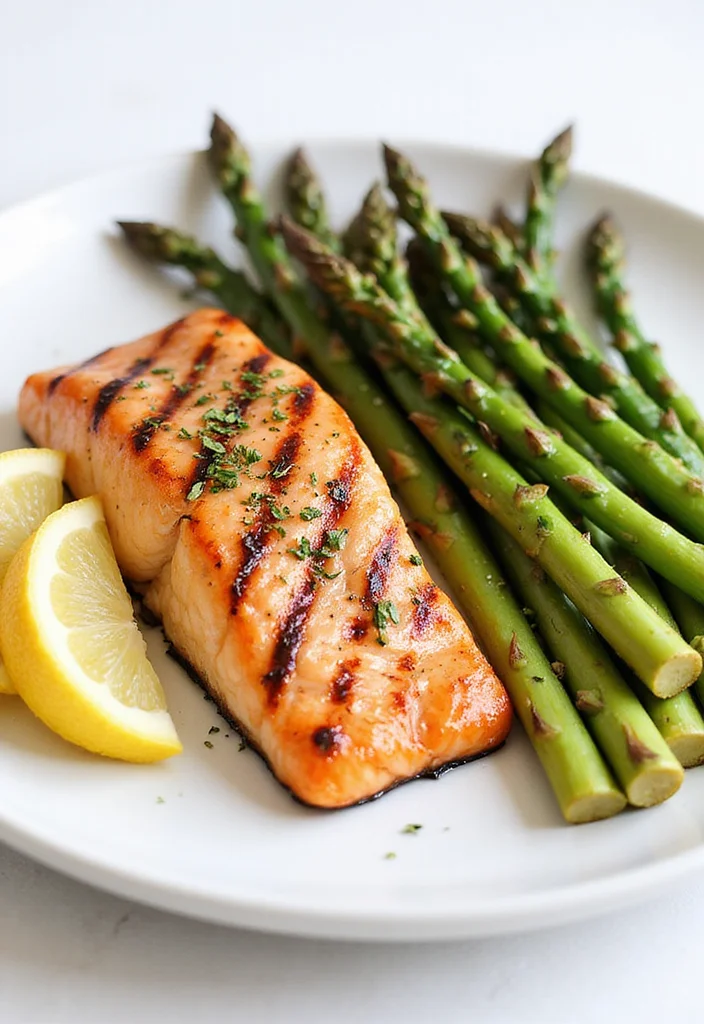 10 Heart Healthy Keto Recipes for Clean Low Carb Eating - 3. Grilled Salmon with Asparagus