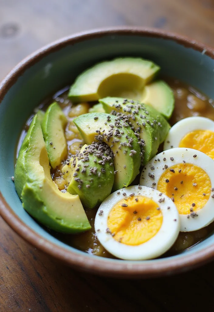 10 Heart Healthy Keto Recipes for Clean Low Carb Eating - 6. Egg and Avocado Breakfast Bowl