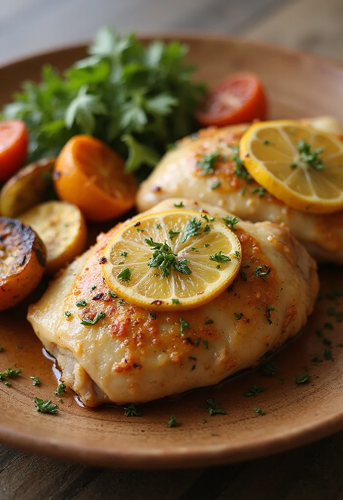 10 Heart Healthy Keto Recipes for Clean Low Carb Eating - 7. Baked Lemon Herb Chicken