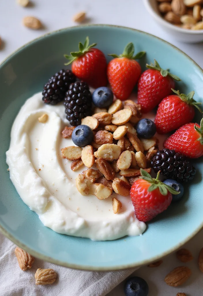 10 Heart Healthy Keto Recipes for Clean Low Carb Eating - 8. Greek Yogurt with Berries and Nuts