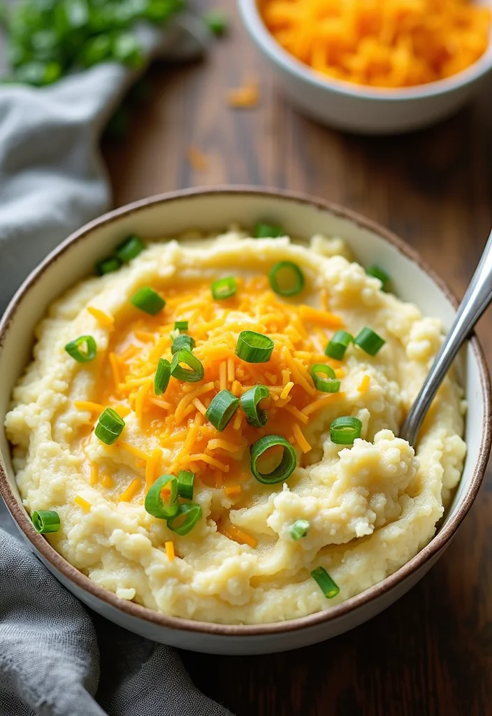 10 Keto High Fiber Recipes: Balanced and Low Carb - 8. Loaded Cauliflower Mash