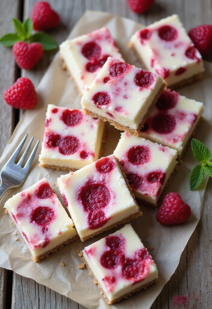10 Keto Raspberry Recipes: Bright Low Carb Treats - 1. Keto Raspberry Cheesecake Bars