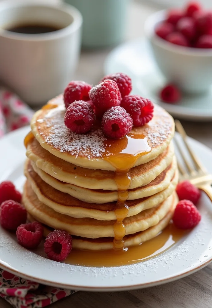10 Keto Raspberry Recipes: Bright Low Carb Treats - 2. Raspberry Almond Flour Pancakes