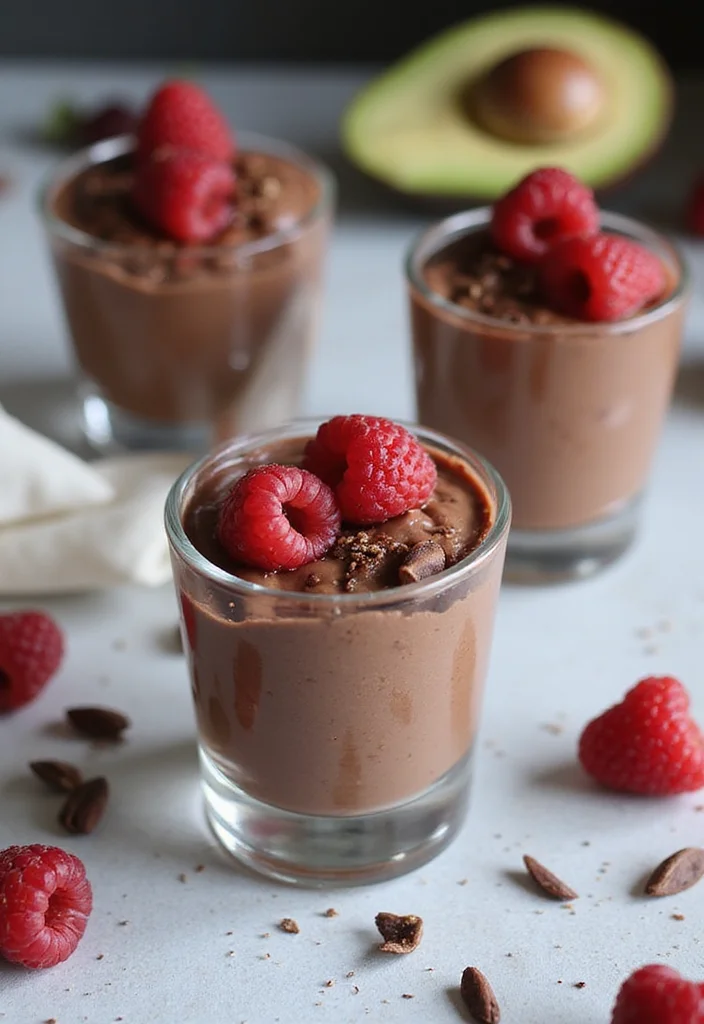 10 Keto Raspberry Recipes: Bright Low Carb Treats - 9. Raspberry Chocolate Avocado Mousse