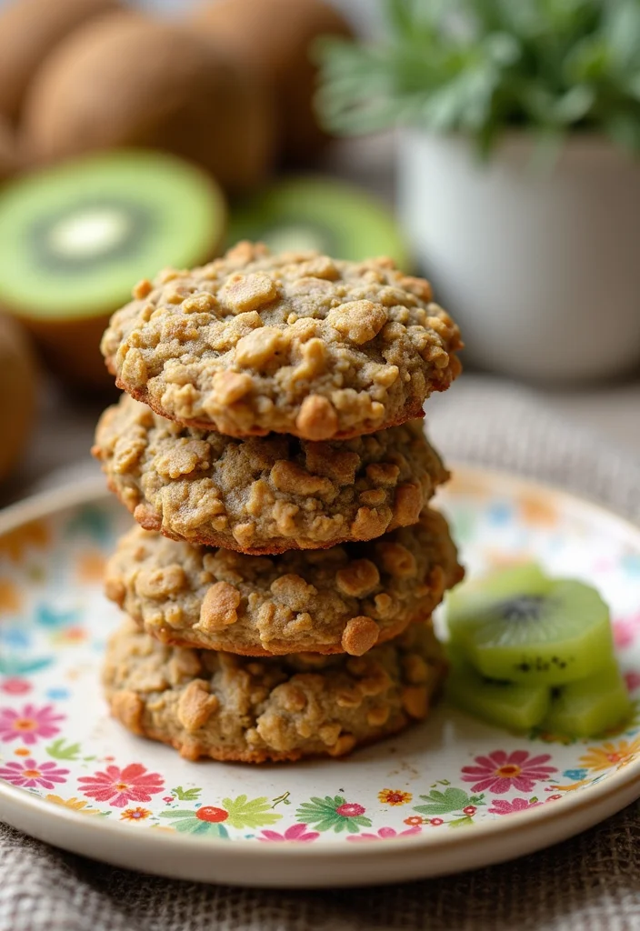 10 Kiwi Dessert Recipes Fresh and Bright - 9. Kiwi Oatmeal Cookies