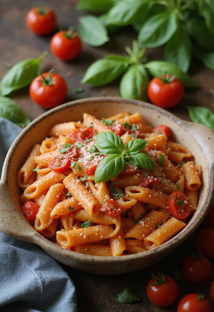 10 Low Ingredient Dinner Recipes Quick and Practical - 1. One-Pot Tomato Basil Pasta