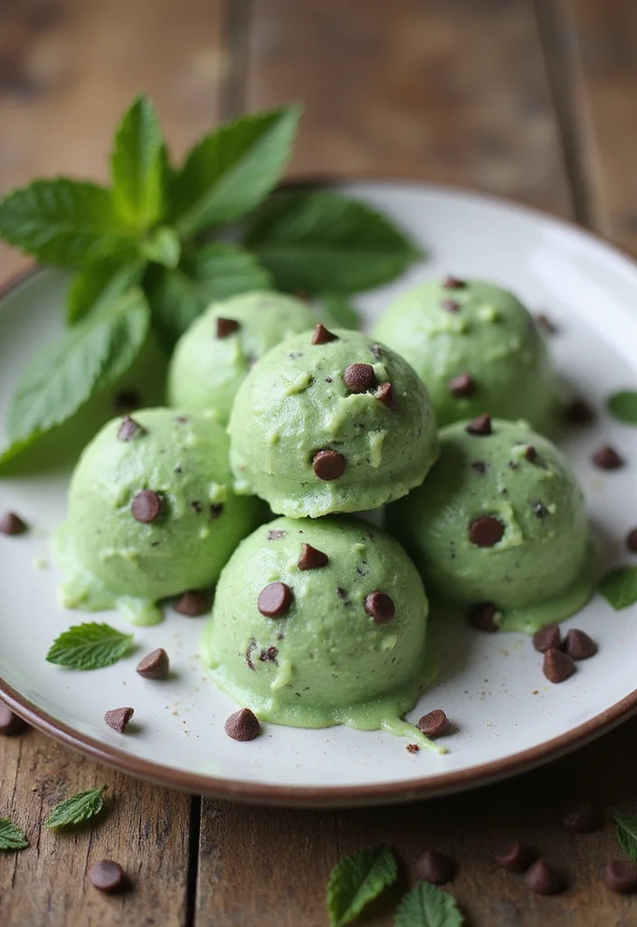 10 No Bake Keto Dessert Recipes Fast and Satisfying - 6. No-Bake Mint Chocolate Chip Fat Bombs