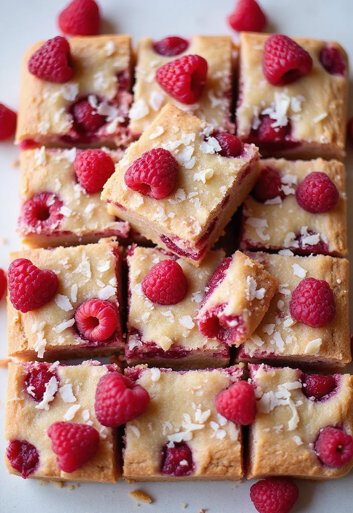 10 No Bake Keto Dessert Recipes Fast and Satisfying - 7. No-Bake Raspberry Coconut Bars