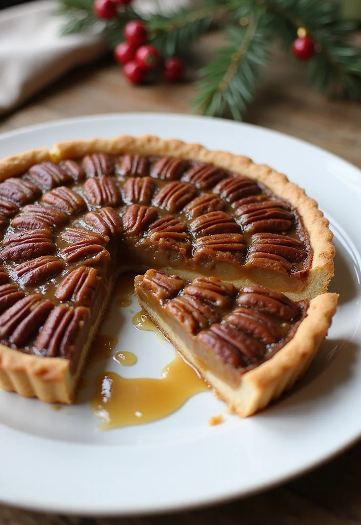 10 Pecan Dessert Recipes Rich and Crunchy - 9. Pecan Tart with Caramel Sauce