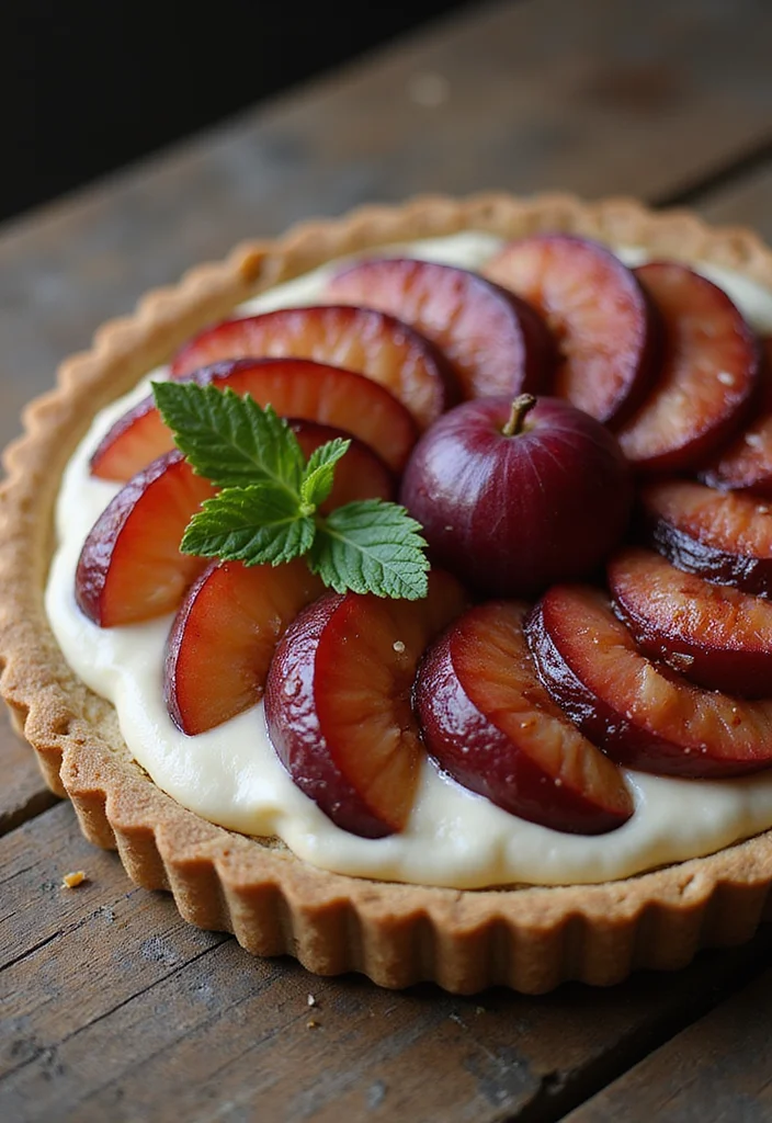 10 Plum Dessert Recipes for Sweet Seasonal Baking - 2. Plum Tart with Almond Cream