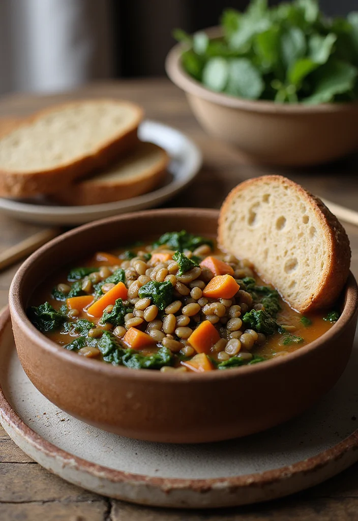 10 Prediabetic Dinner Recipes: Balanced and Satisfying - 4. Lentil and Spinach Stew