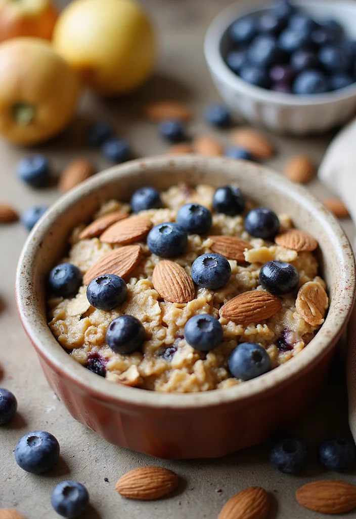 10 Vegan Baked Oatmeal Recipes for Warm Mornings - 1. Blueberry Almond Baked Oatmeal