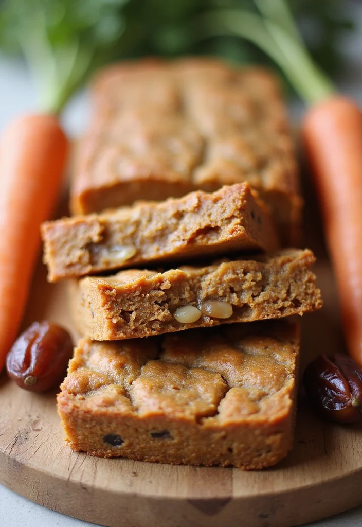 10 Vegan Carrot Recipes Fresh and Easy - 9. Carrot and Date Bars
