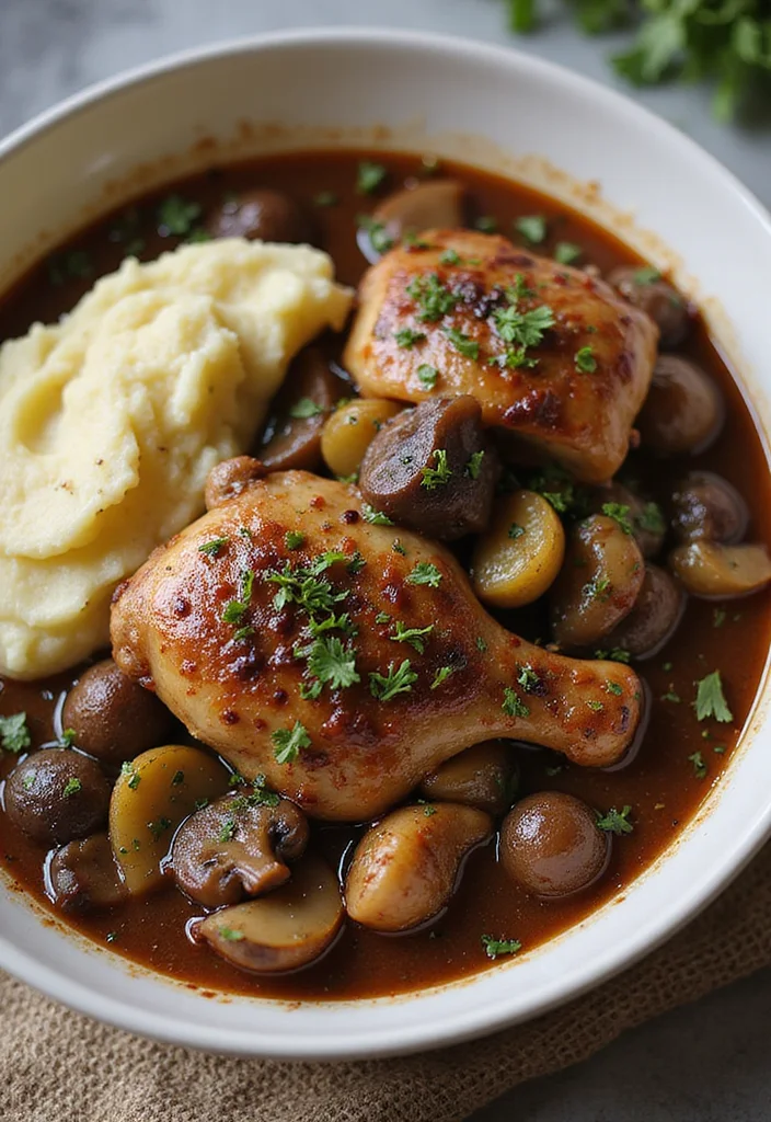 10 Vegan French Recipes Simple and Elegant - 3. Vegan Coq au Vin