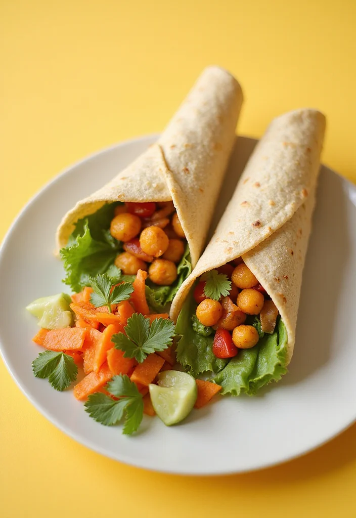 10 Vegan Low FODMAP Recipes for Gentle Eating - 4. Spiced Chickpea Wraps