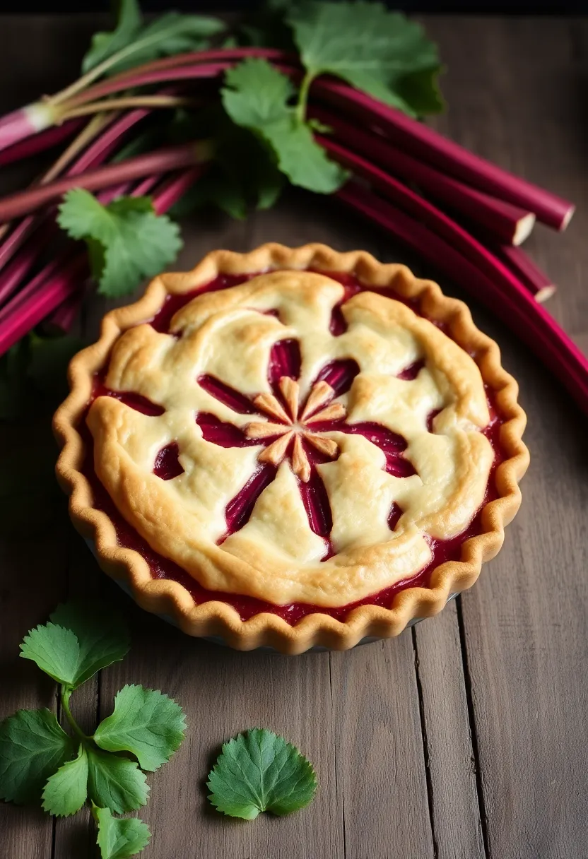 10 Vegan Rhubarb Recipes Bright and Seasonal - 2. Vegan Rhubarb Pie