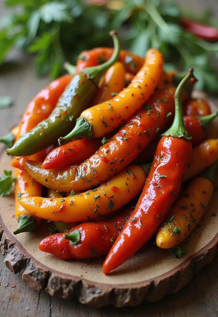 10 Vegan Smoker Recipes for Deep Rich Taste - 4. Harissa Marinated Peppers