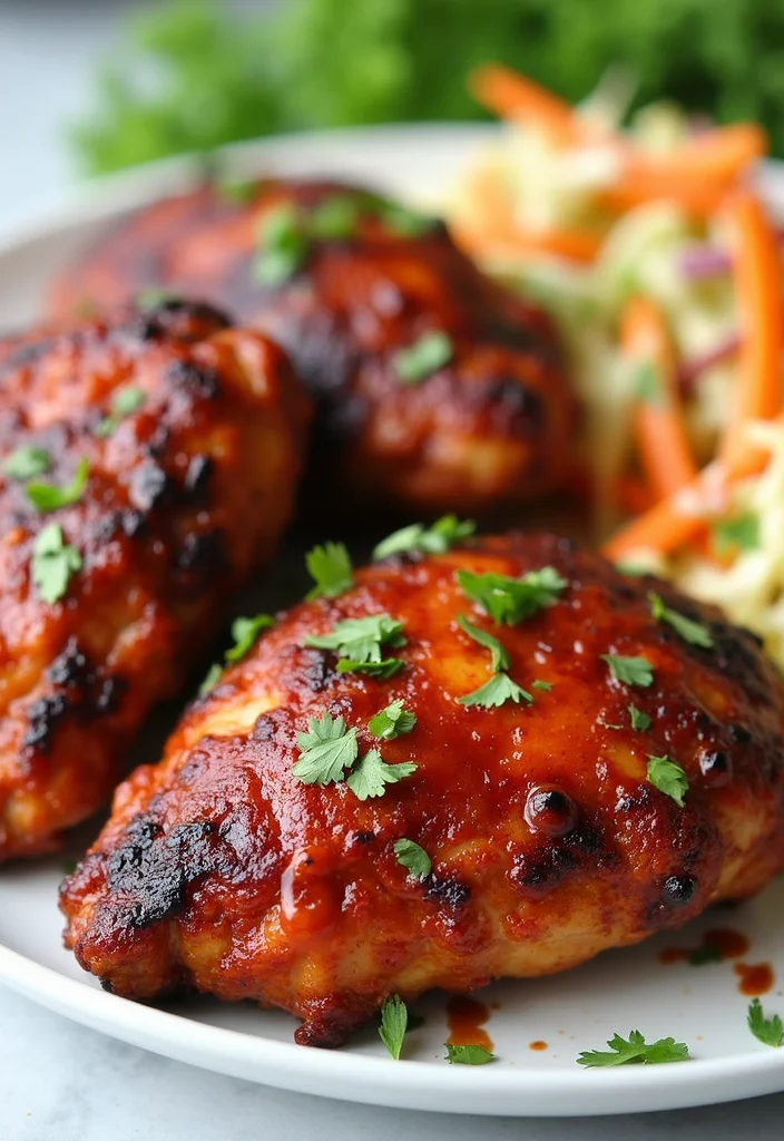 12 Healthy Air Fryer Chicken Recipes Quick and Tasty - 3. BBQ Air Fryer Chicken Thighs