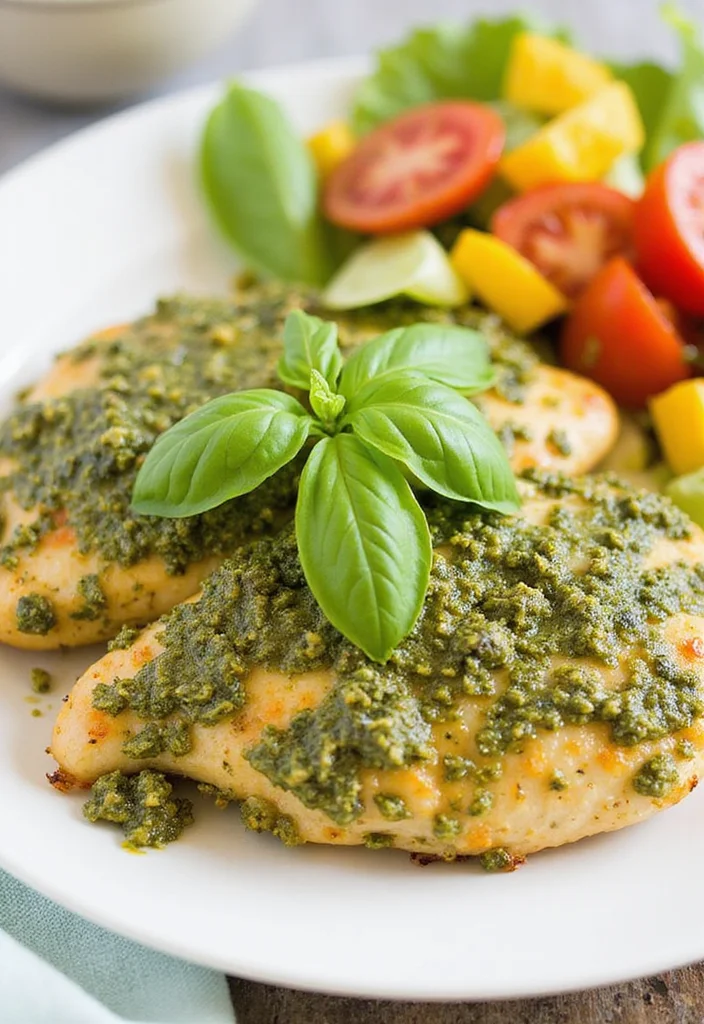 12 Healthy Air Fryer Chicken Recipes Quick and Tasty - 8. Air Fryer Pesto Chicken