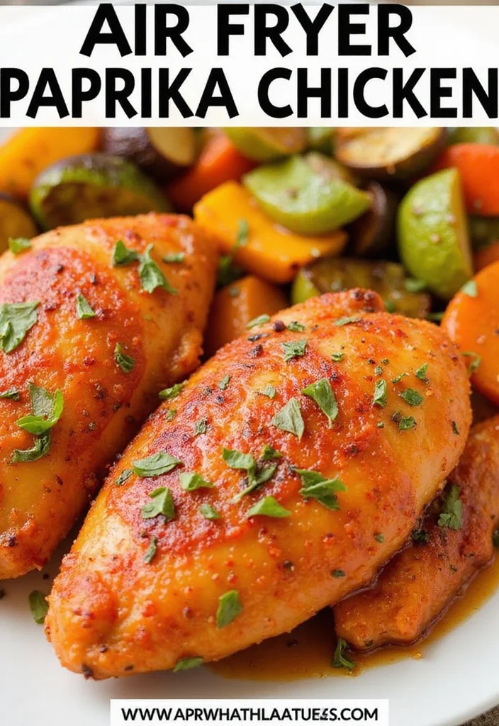 12 Healthy Air Fryer Chicken Recipes Quick and Tasty - 9. Air Fryer Paprika Chicken