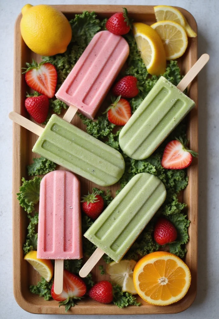 12 Healthy Kale Recipes for Everyday Meals - 12. Kale Smoothie Popsicles